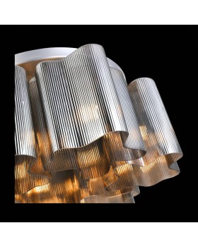 SL117.702.06 Люстра потолочная ST-Luce Серебристый/Дымчатый E27 6*60W ONDE-foto6