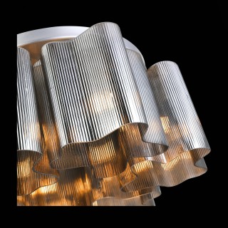 SL117.702.06 Люстра потолочная ST-Luce Серебристый/Дымчатый E27 6*60W ONDE-foto6