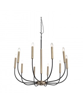 SLD008.423.10 Люстра подвесная ST-Luce Латунь, Черный E14 10*40W LAMDARIO-foto2