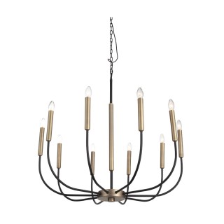 SLD008.423.10 Люстра подвесная ST-Luce Латунь, Черный E14 10*40W LAMDARIO-foto2