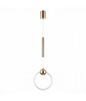 SL1578.203.01 Подвес ST-Luce Золотистый/Золотистый, Белый LED 1*15W 3000K GIERA-foto2