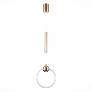 SL1578.203.01 Подвес ST-Luce Золотистый/Золотистый, Белый LED 1*15W 3000K GIERA-foto2