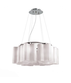 SL117.503.06 Люстра подвесная ST-Luce Серебристый/Белый с полосками E27 6*60W ONDE-foto2