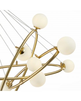 SL1508.203.09 Люстра подвесная ST-Luce Золотистый/Белый G9 9*5W RIALTO-foto3