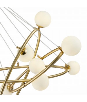 SL1508.203.09 Люстра подвесная ST-Luce Золотистый/Белый G9 9*5W RIALTO-foto3