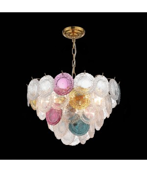SL420.203.11 Люстра подвесная ST-Luce Золотистый/Разноцветный E14 11*40W CONELI-foto9
