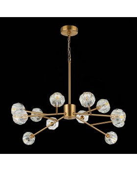 SL1166.303.12 Светильник подвесной ST-Luce Латунь/Прозрачный G9 LED 12*5W ROMANO-foto8