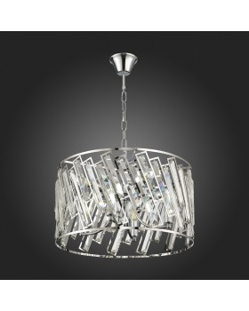 SL1103.113.08 Светильник подвесной ST-Luce Хром/Прозрачный,Хром E14 8*60W LETINA-foto4