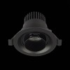 ST701.448.07 Св-к встр. Zoom Черный LED 1*7W 4000K 560Lm Ra 15°-60° IP20 D90xH65 170-240V ST701