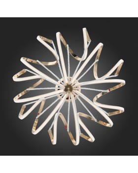 SL959.203.08 Люстра подвесная ST-Luce Золотистый/Белый LED 8*8W 4000K TRAVASO-foto7