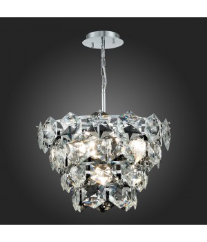 SL1631.103.06 Люстра подвесная ST-Luce Хром/Прозрачный E14 6*40W Viterbo-foto3