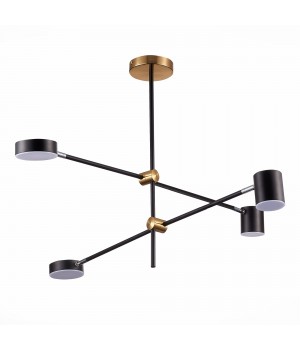 SL1604.432.04 Светильник потолочный ST-Luce Черный, Латунь/Черный LED 4*5W 3000K RODRIGO-foto3