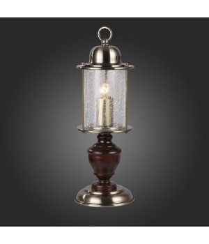 SL150.304.01 Прикроватная лампа ST-Luce Бронза, коричневый/Прозрачный с эфектом трещин E27 1*60W VOLANTINO-foto3