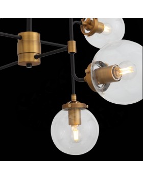 SL234.403.08 Люстра подвесная ST-Luce Черный, Золото/Прозрачный E27 8*40W VARIETA-foto6