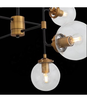 SL234.403.08 Люстра подвесная ST-Luce Черный, Золото/Прозрачный E27 8*40W VARIETA-foto6