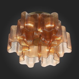 SL117.302.06 Люстра потолочная ST-Luce Бронзовый/Янтарный E27 6*60W ONDE-foto6