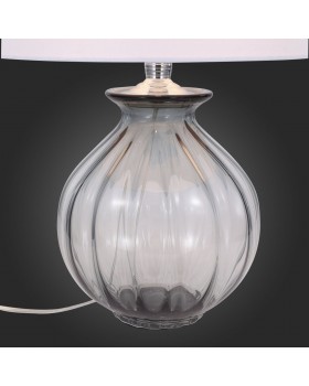 SL968.404.01 Прикроватная лампа ST-Luce Хром, Дымчатый/Белый E27 1*60W (из 2-х коробок) AMPOLLA-foto6