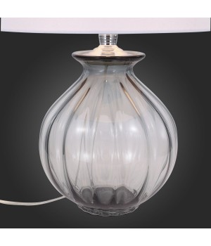 SL968.404.01 Прикроватная лампа ST-Luce Хром, Дымчатый/Белый E27 1*60W (из 2-х коробок) AMPOLLA-foto6