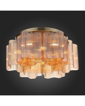 SL117.302.06 Люстра потолочная ST-Luce Бронзовый/Янтарный E27 6*60W ONDE-foto5