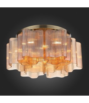 SL117.302.06 Люстра потолочная ST-Luce Бронзовый/Янтарный E27 6*60W ONDE-foto5