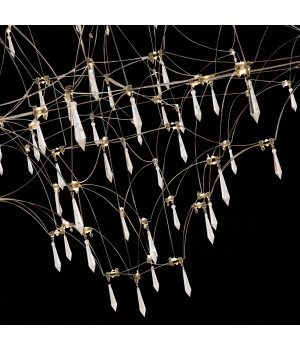 SL797.103.114 Люстра подвесная ST-Luce Хром, Прозрачный LED 114*0,45W 3200K GRAVETTA-foto7