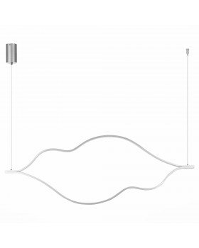 SL6106.103.56 Светильник подвесной ST-Luce Никель/Белый LED 1*56W 4000K Cortile-foto2