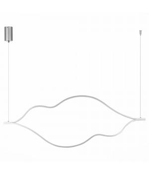 SL6106.103.56 Светильник подвесной ST-Luce Никель/Белый LED 1*56W 4000K Cortile-foto2