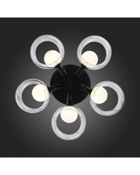 SL1483.402.05 Светильник потолочный ST-Luce Черный/Прозрачный, Белый G9 5*5W ELLETO-foto15