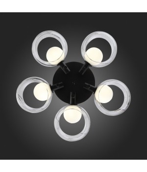 SL1483.402.05 Светильник потолочный ST-Luce Черный/Прозрачный, Белый G9 5*5W ELLETO-foto15