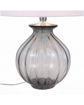 SL968.404.01 Прикроватная лампа ST-Luce Хром, Дымчатый/Белый E27 1*60W (из 2-х коробок) AMPOLLA-foto2