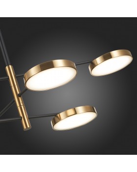 SL1605.413.06 Светильник подвесной ST-Luce Черный/Латунь, Белый LED 6*7,5W 3000K FARONE-foto9