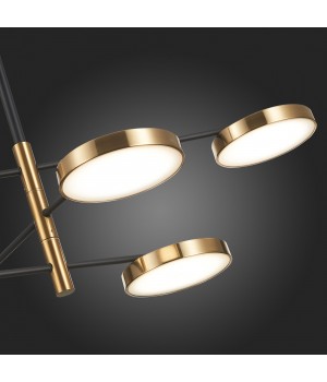 SL1605.413.06 Светильник подвесной ST-Luce Черный/Латунь, Белый LED 6*7,5W 3000K FARONE-foto9