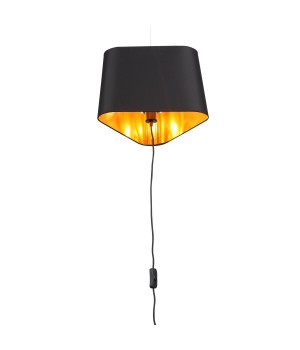 SL1110.413.01 Светильник подвесной ST-Luce Черный/Золотистый,Черный E27 1*40W AMBRELA-foto2