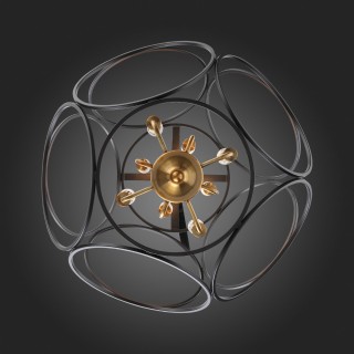 SL1012.423.08 Светильник подвесной ST-Luce Золотистый/Черный E14 8*40W CEZINO-foto3