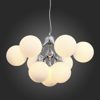 SL549.103.09 Люстра подвесная ST-Luce Хром/Белый E27 9*60W ARTE-foto7