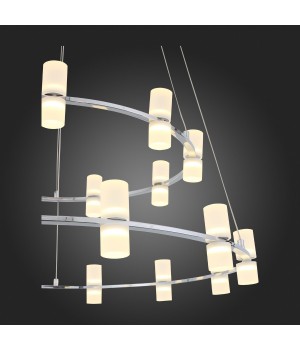 SL799.103.21 Люстра подвесная ST-Luce Хром/Белый LED 21*4W 3200K CILINDRO-foto12