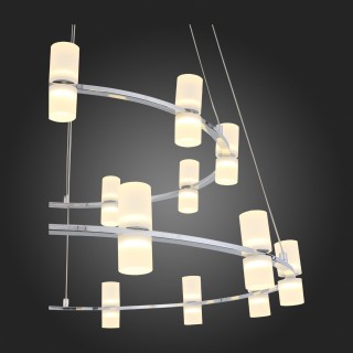 SL799.103.21 Люстра подвесная ST-Luce Хром/Белый LED 21*4W 3200K CILINDRO-foto12