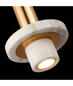 SL1210.503.01 Светильник подвесной ST-Luce Золотистый/Белый GU10 1*5W PIETRA-foto6