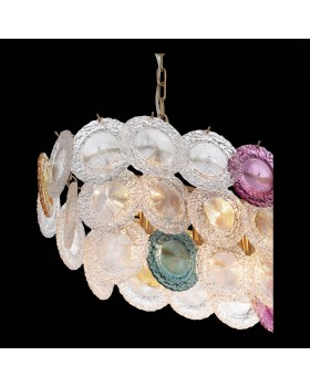 SL420.203.14 Люстра подвесная ST-Luce Золотистый/Разноцветный E14 14*40W CONELI-foto8