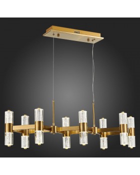 SL6007.203.16 Люстра подвесная ST-Luce Латунь/Прозрачный LED 16*2,5W 4000K GEMINA-foto5