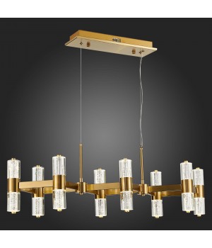 SL6007.203.16 Люстра подвесная ST-Luce Латунь/Прозрачный LED 16*2,5W 4000K GEMINA-foto5