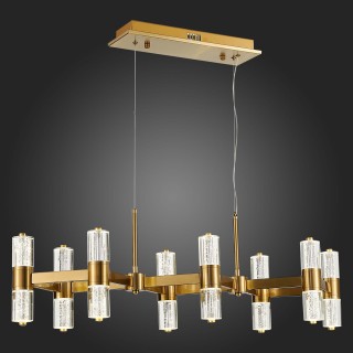 SL6007.203.16 Люстра подвесная ST-Luce Латунь/Прозрачный LED 16*2,5W 4000K GEMINA-foto5