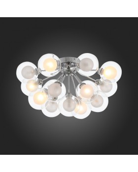 SL431.102.15 Люстра потолочная ST-Luce Хром/Прозрачный, Белый G9 15*5W DUALITA-foto9