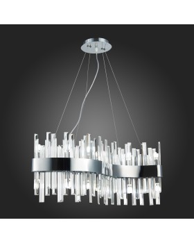 SL1160.113.12 Светильник подвесной ST-Luce Хром/Хром, Прозрачный G9 12*5W BAFO-foto6