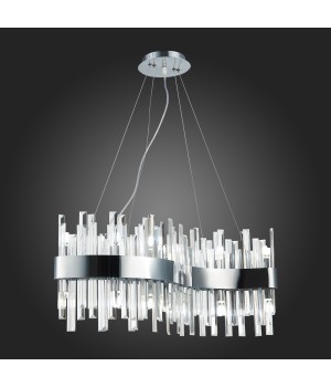 SL1160.113.12 Светильник подвесной ST-Luce Хром/Хром, Прозрачный G9 12*5W BAFO-foto6