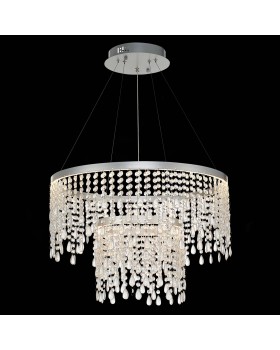 SL6201.103.55 Люстра подвесная ST-Luce Серебристый/Прозрачный LED 1*55W 3000K/4000K/6000K VEGA-foto4