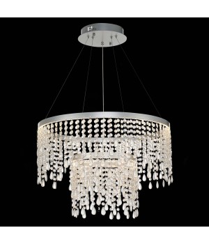 SL6201.103.55 Люстра подвесная ST-Luce Серебристый/Прозрачный LED 1*55W 3000K/4000K/6000K VEGA-foto4