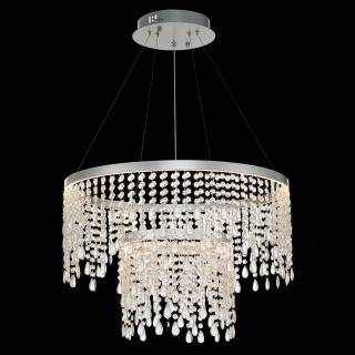 SL6201.103.55 Люстра подвесная ST-Luce Серебристый/Прозрачный LED 1*55W 3000K/4000K/6000K VEGA-foto4