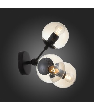 SL549.411.03 Бра ST-Luce Черный/Янтарный E27 3*40W STAMPO-foto8