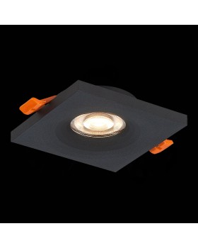 ST205.418.01 Св-к встр. Мат. черный GU10 1*50W L94xW94xH27 220V Без ламп GERA-foto4